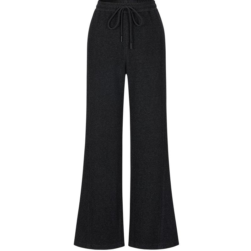 

Jiusi Annakou Hot Free Deconstructed Knit Flared Pants for Women 2XL