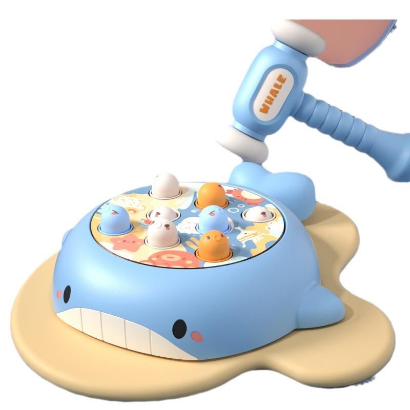 Music Electric Rotating Children'S Toys Cute Fun Cartoon Infant Puzzle Early Education Children Whack-A-Mole