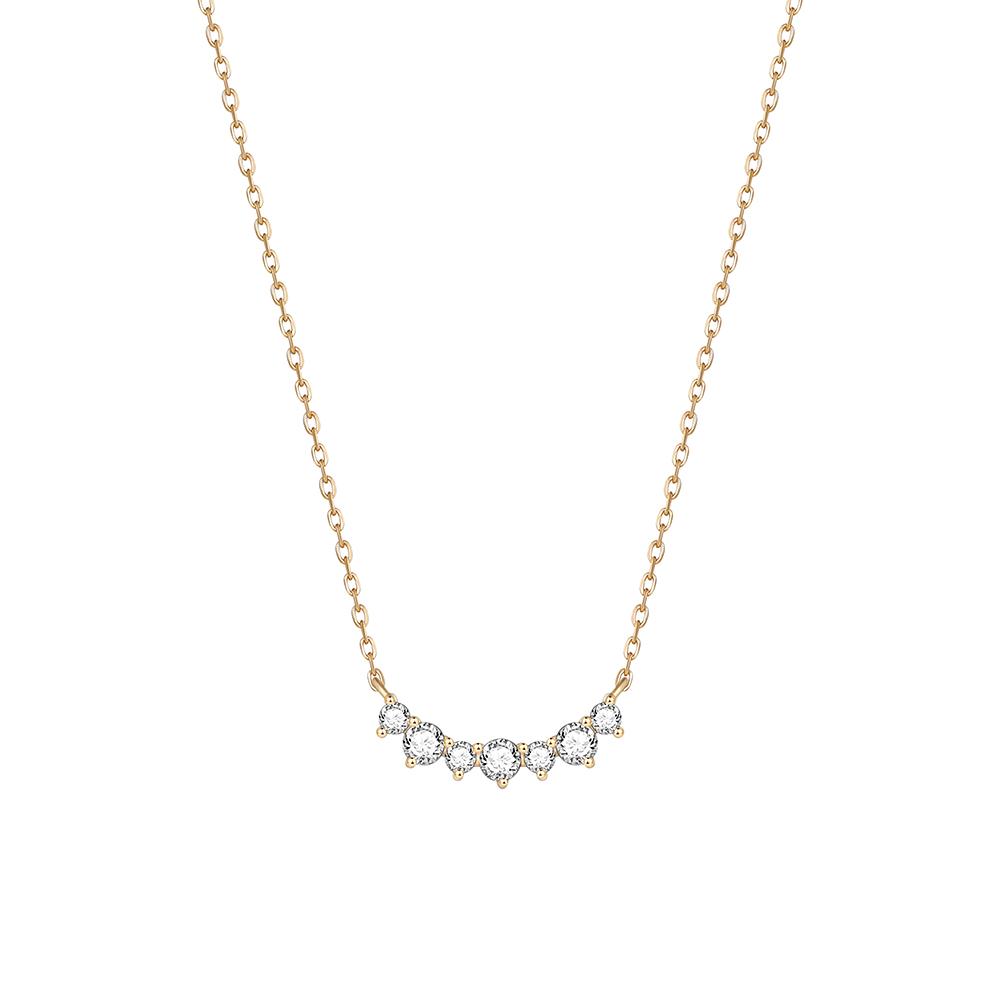 

Monkton 925 Silver Plated Gold Geometric CZ Pendant Necklace For Women Wedding Party Fine Jewelry Gift золотой
