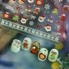 Cute Christmas Style Animal Bear Puppy Print Bow Snowflake Snowman Christmas Tree Nail Art Stickers Girly Women Nail Decor Gifts