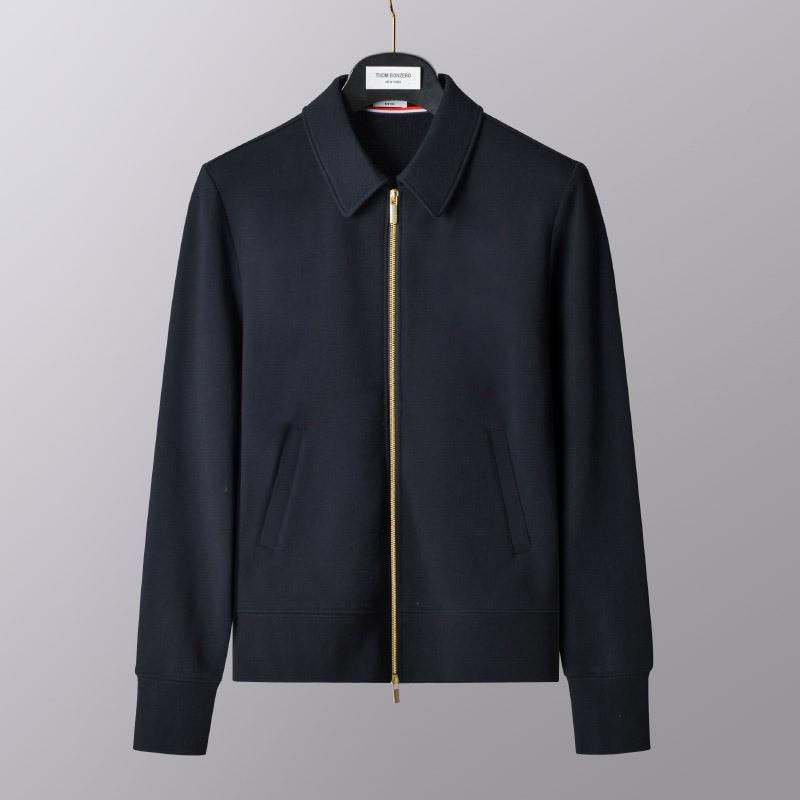 

Модная куртка-бомбер с V-образным вырезом и четырьмя полосками - Мужская повседневная верхняя одежда 1/M