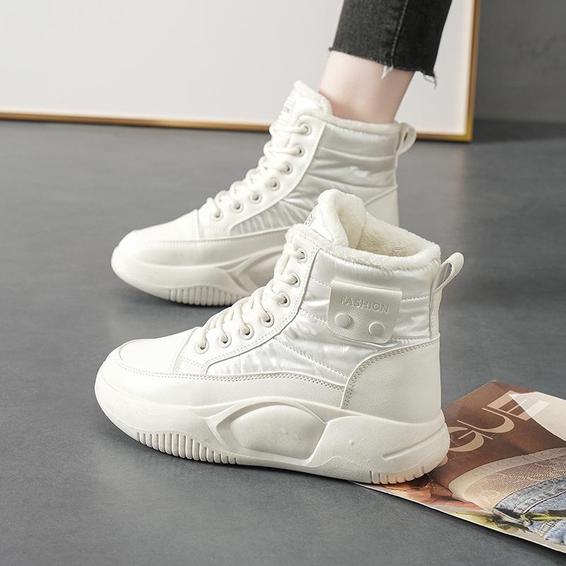 2023 Women's Versatile High-Top Snow Boots with Velvet Lining