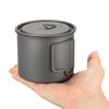 Ultralehký titanový hrnek Outdoor Přenosný Kempingový Piknikový Hrnky na vodu se sklopnou rukojetí 300ml / 350ml / 450ml / 550ml / 650ml