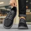 Skórzane Buty Codzienne Męskie Luksusowe Białe Trampki Moda Outdoor Projektant Mody Uniwersalne Retro Niskie Buty do Chodzenia Męskie