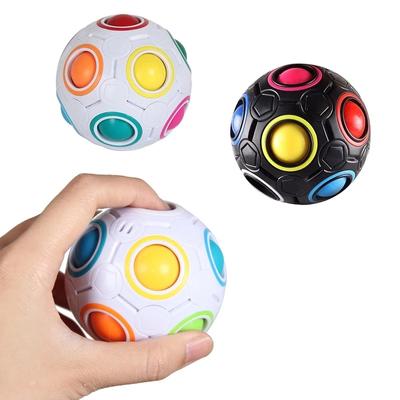 Cubo Antiestresse Brinquedos Fidget Mágicos Quebra-cabeça Bolas Arco-íris Brinquedo Educacional Infantil Adulto Criança Aliviador de Estresse Ansiedade Presente de Natal
