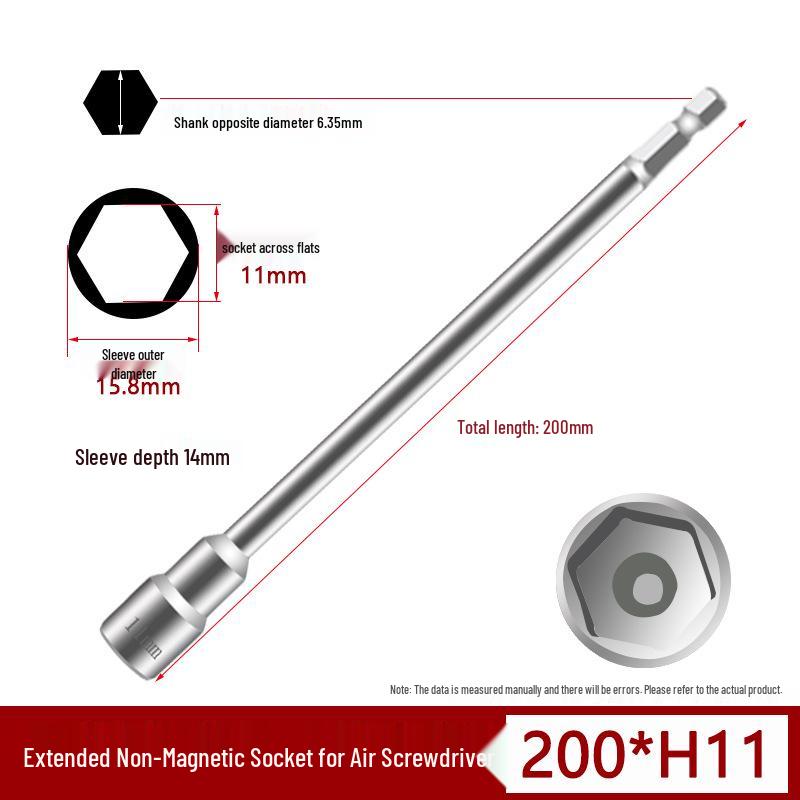 Magnetic Impact Wrench Socket Hex Bit for Electric Drill & Pneumatic Screwdriver
