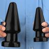 Black Oversized Anal Plug Suction Cup  Anal Sex Product Pointed Chrysanthemum  Thick Fist Toy  Anal Expansion Oversized Dildo
