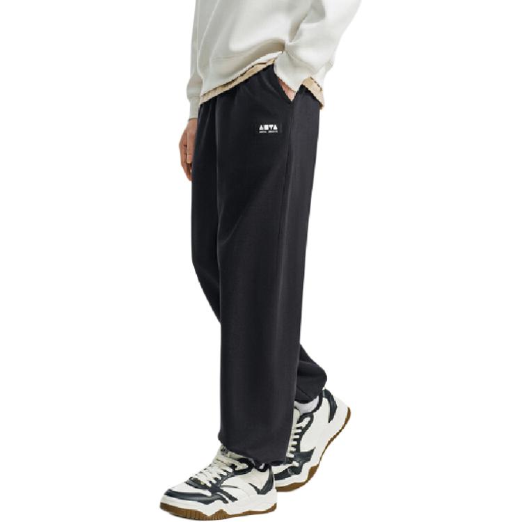 Anta Casual Loose Fit Mid Waist Knitted Sports Pants Unisex bottoms 172628301-2