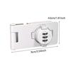 Cabinet Combination Lock,Keyless Lock Closet Box,Bathroom Password Traffic Circle Hasp with Screw for Garage,Deposit Box