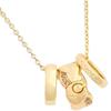 Coach Brand Logo Necklace Women's Gold