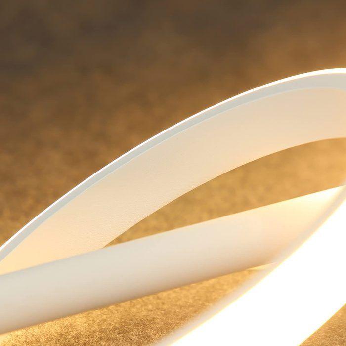 Lampe de table LED - NETTLIFE - Anneaux Rotatifs - Tactile dimmable - 6W 3000K - Blanc