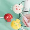 Mushroom Toothbrush Cover Transparent Travel Toothbrush Protector with ABS Material for Home Travel