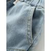 Boys' Denim Shorts, Summer Light-Colored Five-Point Pants, 2025 New Children's Clothing, Soft Thin Casual Pants for Young Children