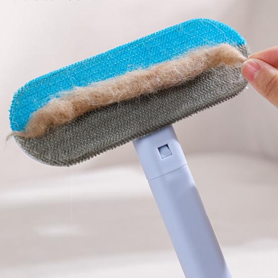 Pet Hair Remover Long Handle Reusable Lint Cleaner for Dog Cat Hair Multi-functional Fur Removal Brush for Couches Carpets Car Seat Clothes Bedding
