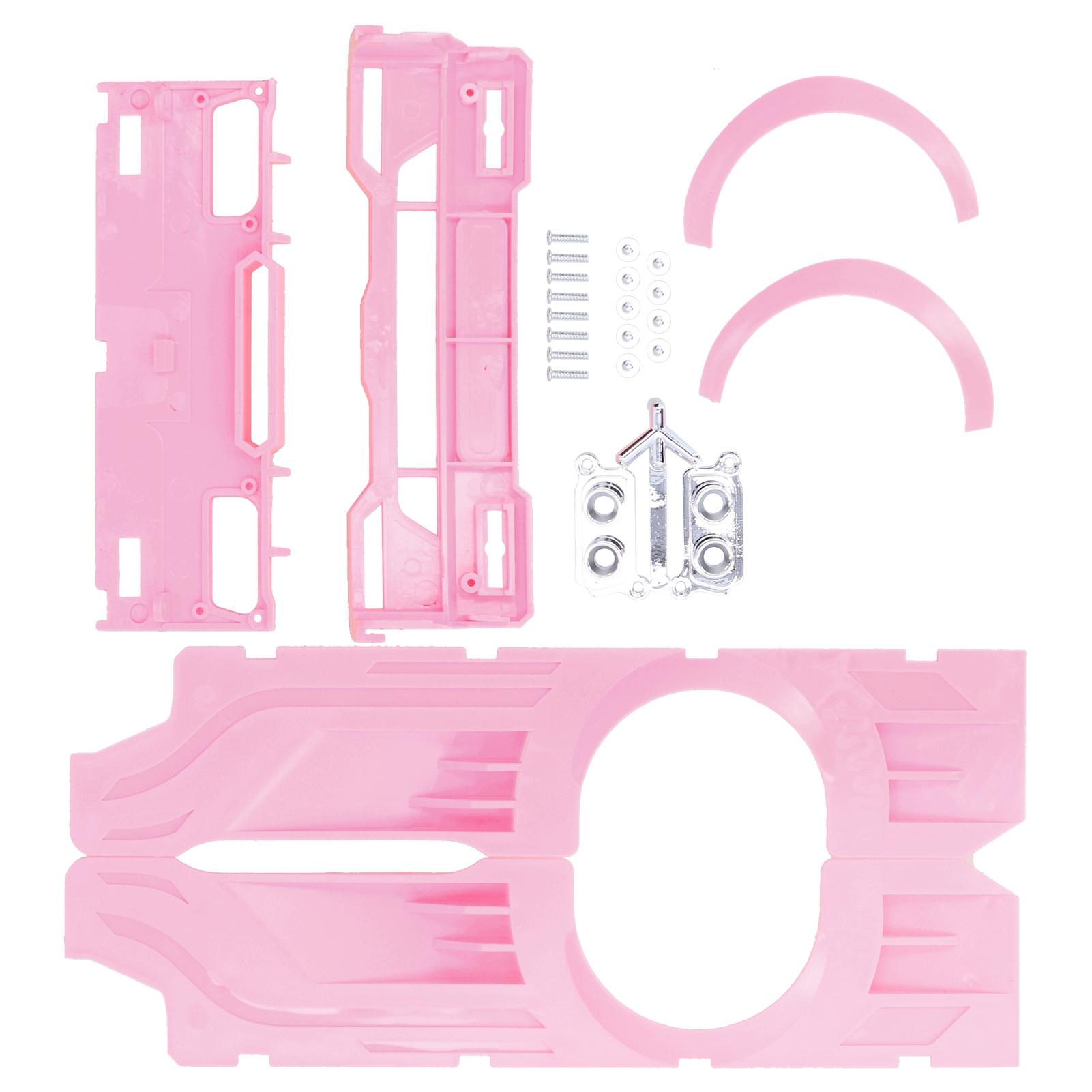 

RC Wide Body Large Surrounding Cover Plastic Modification Kits Fit for WPL D12 RC TruckPink
