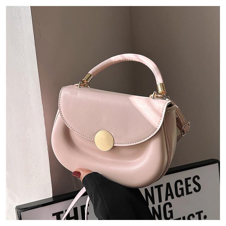 2023 New Candy-colored Pu Leather Crossbody Bag For Women