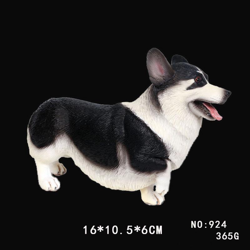 1 Pcs Welsh Corgi Sculpture Crafts Corgi Dog Ornaments Home Tv Cabinet Wine Cabinet Decoration Corgi Dog Crafts Figure Miniature