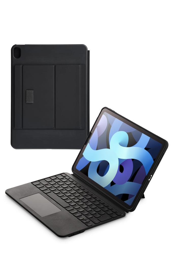 Elecom Keyboard with Touch Book for iPad Air iPad Air Japanese Angle Case, M2, 11-inch, 5th/4th Generation, Layout, Detachable, 3-Level Adjustment,