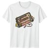 Vintage Soul Womens T-Shirt Floral Cassette Retro Music Birthday Gift For Her