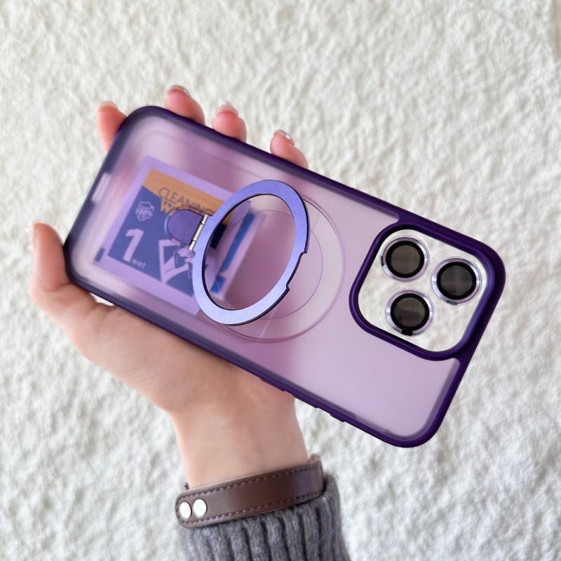 

IPhone 17 Matte Magnetic Pivot Bracket Phone Case Suitable Apple 16 With Lens Film Protective Cover 15 iPhone 12 PROMAX
