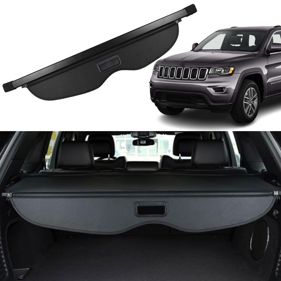 Copertura Retrattile Nera per Bagagliaio Posteriore Adatta per Jeep Grand Cherokee 20112019 2020 2021 Copertura di Sicurezza per Bagagliaio Posteriore Schermante Ombra