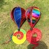Giant Size Hot Air Balloon Rainbow Colors Color-changing Film Rainbow Decoration Striped Tie Dye Plastic Material Wind Spinner
