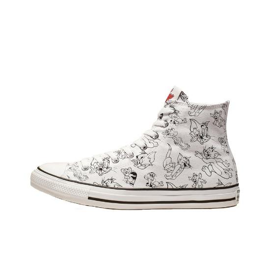 

Converse Tom and Jerry x Chuck Taylor All Star High White 165736C EU 37 білий/червоний