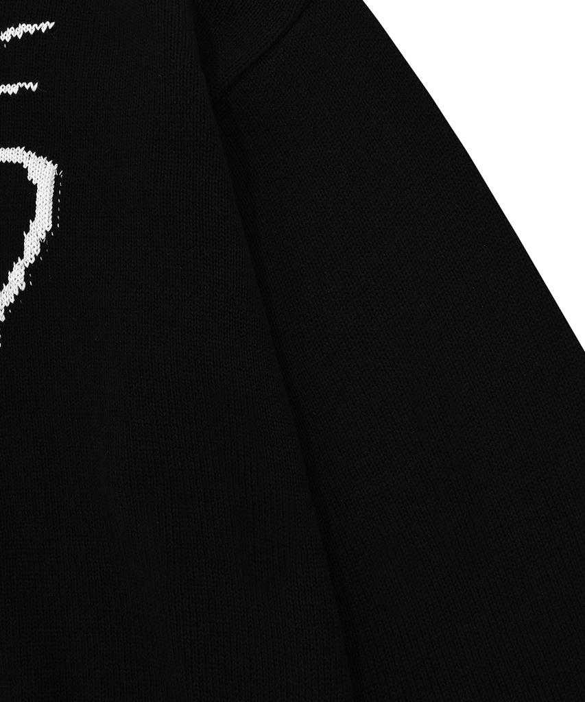 Opeunyadeu(Owai) Planitary Orbit Logo Knit - Black