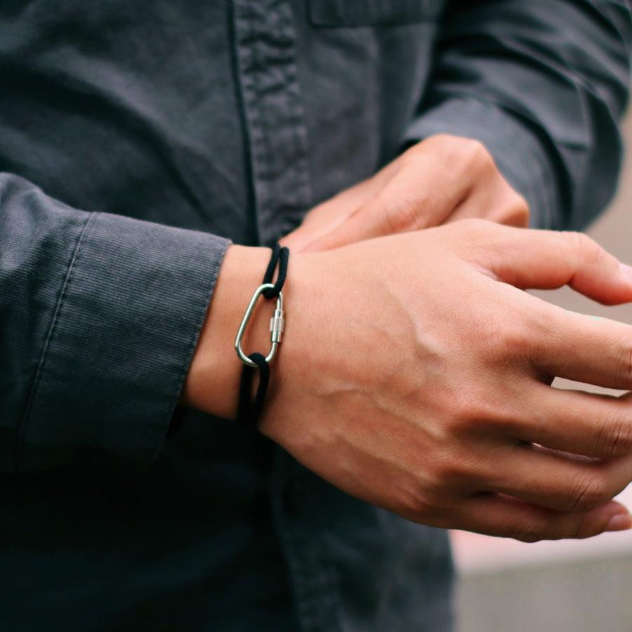 Noter New Stylish Knot Bracelet for Men Handmade Sliding Adjustable 3mm Thin String Braslet Outdoor Mountaineering Braclet Joias
