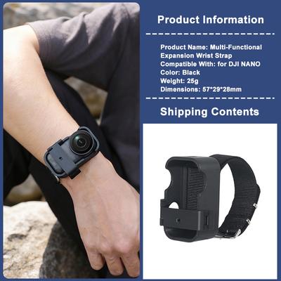 Hand Wrist Band Strap For DJI Osmo Nano Sports Camera Mount Adjustable Wristband For DJI Osmo Nano Camera Accessories