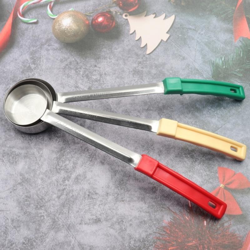 Pack of 2 Multipurpose Sauce and Soup Spoons with Rubber Handle Produced for Easy Handling and Cleaning Applications