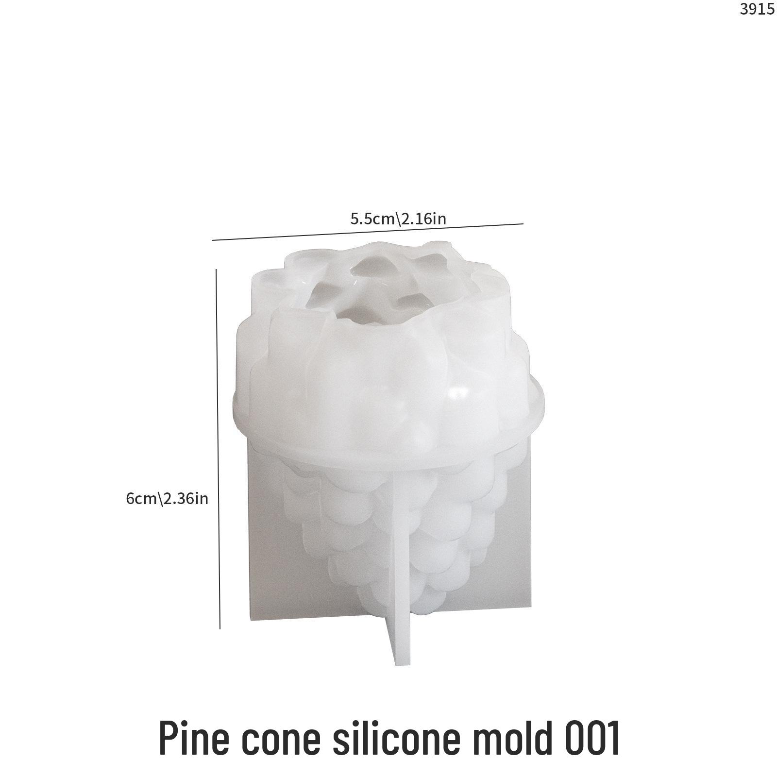 

DIY Pine Cone Candle Silicone Mold - Christmas Tree Ornament for Resin, Night Light, Aromatherapy, Plaster Decoration.