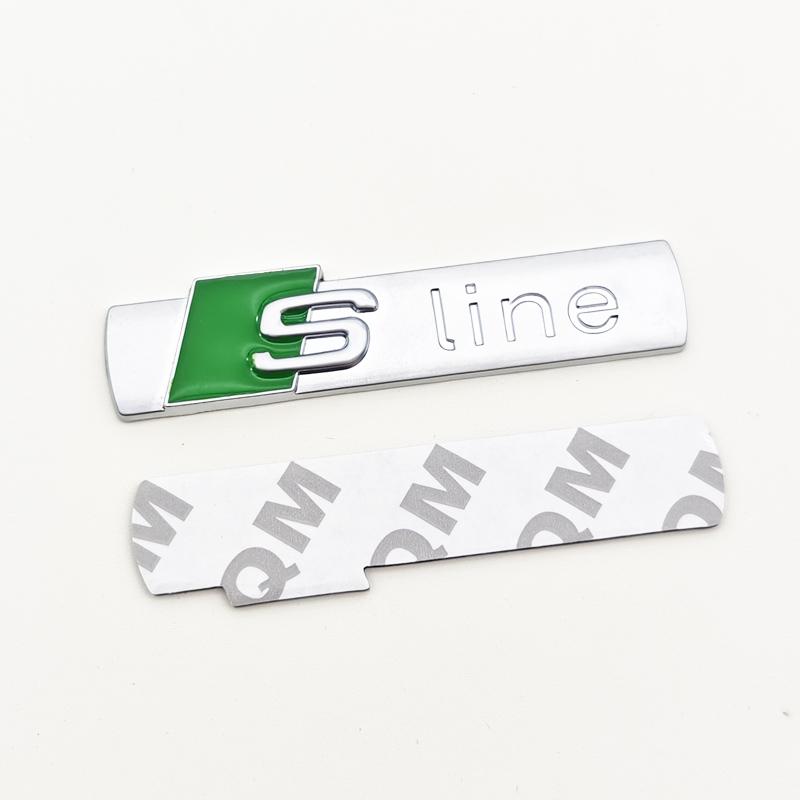 3D Metal Logo  Emblem Car Fender Side Sticker Front Grill Badge For  A3 A4 A5 A6 A7 S3 S4 S5 S6 TT  Accessories