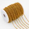 1Meter Stainless Steel Gold Plated 2mm Thin Chain Crossing Oval Necklaces Chain DIY Handmade Bracelets Material Jewelry Findings