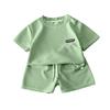 Kid Patriotic Outfit - Short Sleeve & Shorts 2-Piece Set For Boy