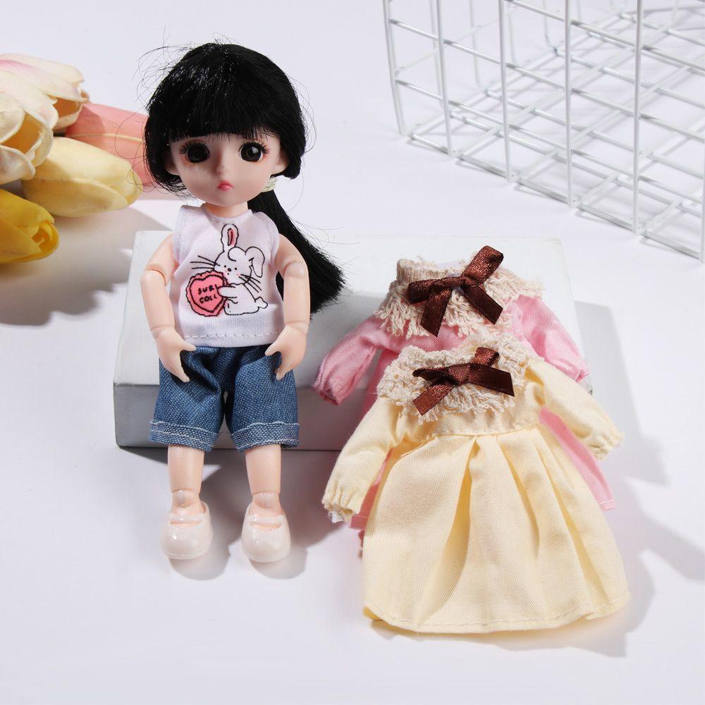Handmade Changing Dressing Game Doll Outfit 16~17cm Dolls Dresses Doll Clothes and Accessories