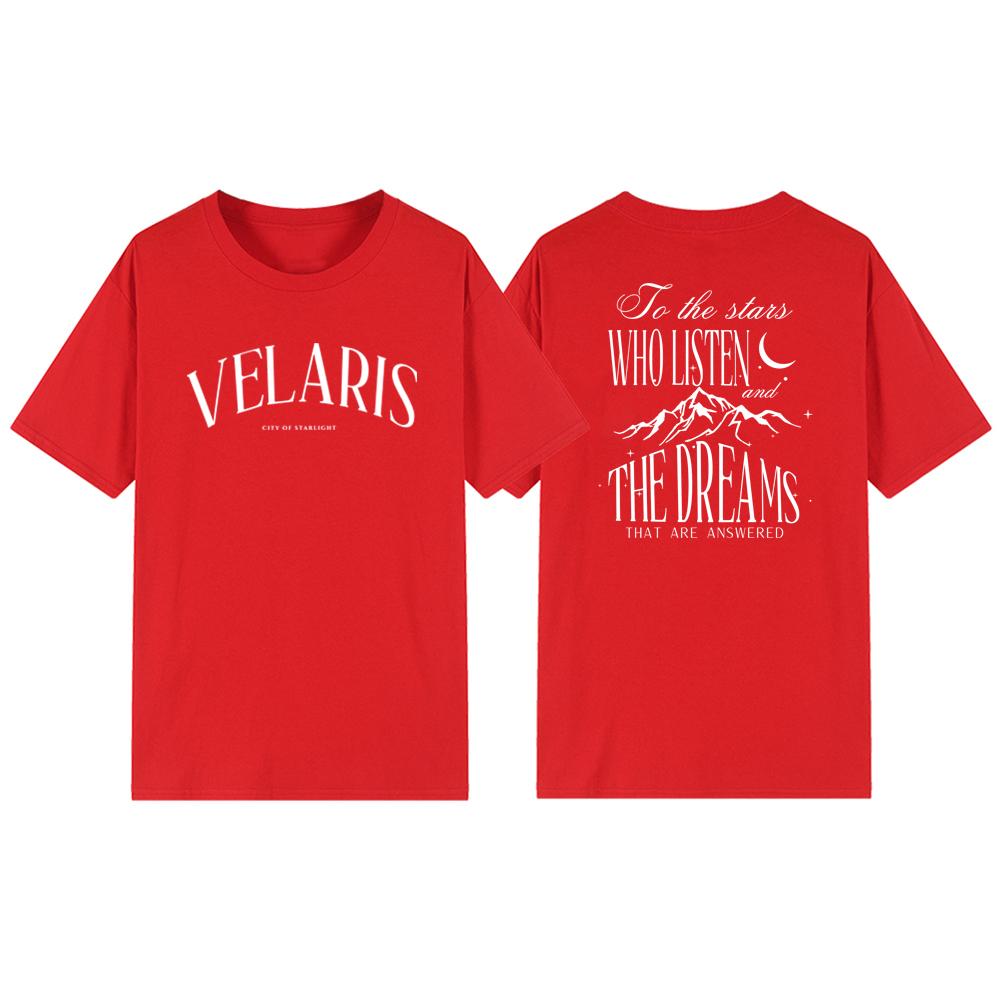 Velaris City of Starlight Acotar Graphic T Shirts Night Court Shirt Bookish Gift Men Women Short Sleeve Tshirts Streetwear Tops