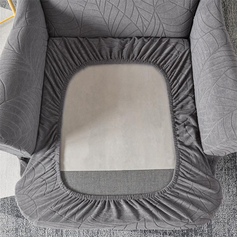 Leaves Jacquard Wing Chair Cover Elastic All-Inclusive Armchair Slipcovers Non-Slip Single Sofa Couch Protector Case Home Decor