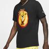 Nike LeBron James Lion King Print Short Sleeve T-Shirt Men Tops Black BV8316-010