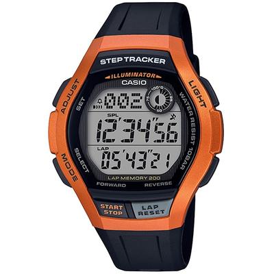 WS-2000H-4AJH [SPORTS GEAR] Round Watch Black Resin Digital