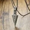 Heren Ketting, Pijlpunten Kunai Hanger, Roestvrij Staal Primitieve Stammen Speer Kettingen, Mannen Kunai Etnische Viking Ketting
