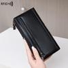 Women's RFID Retro Long Wallet: Large Capacity, Multi-Card Slot & Snap Button Closure Coin Purse
