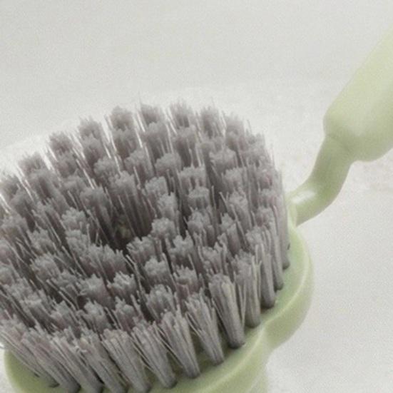 Cleaning Brush Long Handle Oil-Proof 360-Degree Rotatable Head Pot Brush with PET High-Density Bristles Strong Stain Removal Cleaning Scrubber