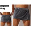 Sexy Men's Wearable Bath Towel Magic Shower Skirt Soft Breathable Swimming Beach Bath Dress Sports Gym Bathrobe