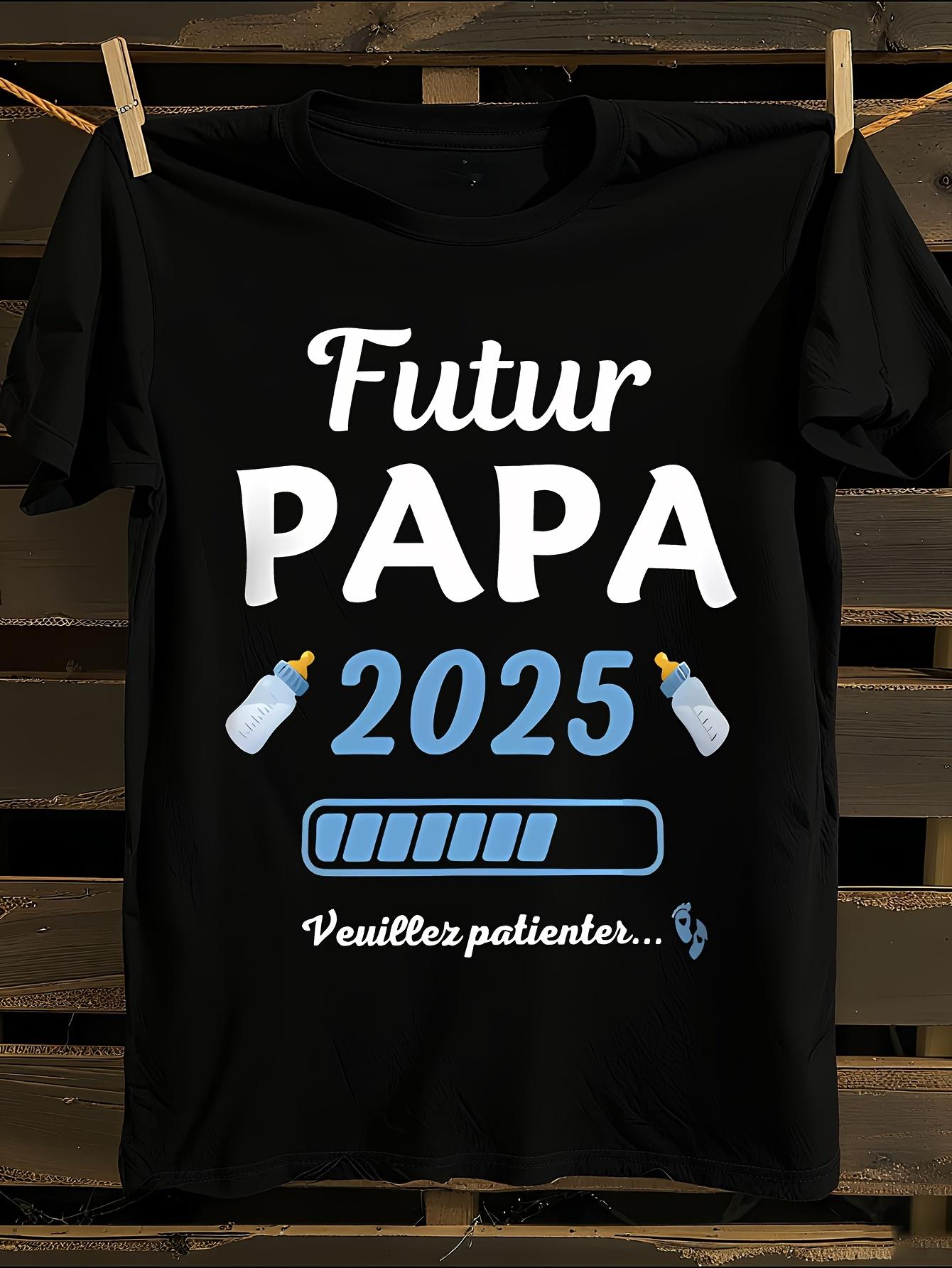 Future Dad 2025 Pregnancy Announcement T-shirt L