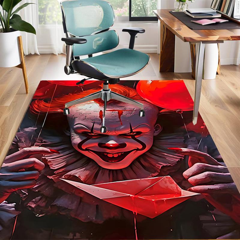 1pc Pennywise3 Design Area Rug - Non-Slip, Soft & Cozy Floor Mat for Living Room, Bedroom, Office - Indoor/Outdoor Decorative Carpet