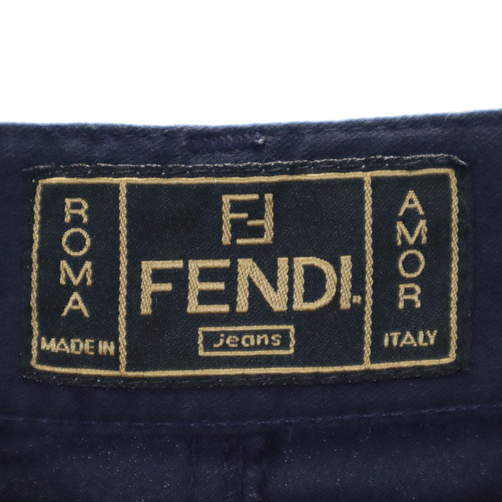FENDI made in Italy Long pants I 42 Navy system Women Used