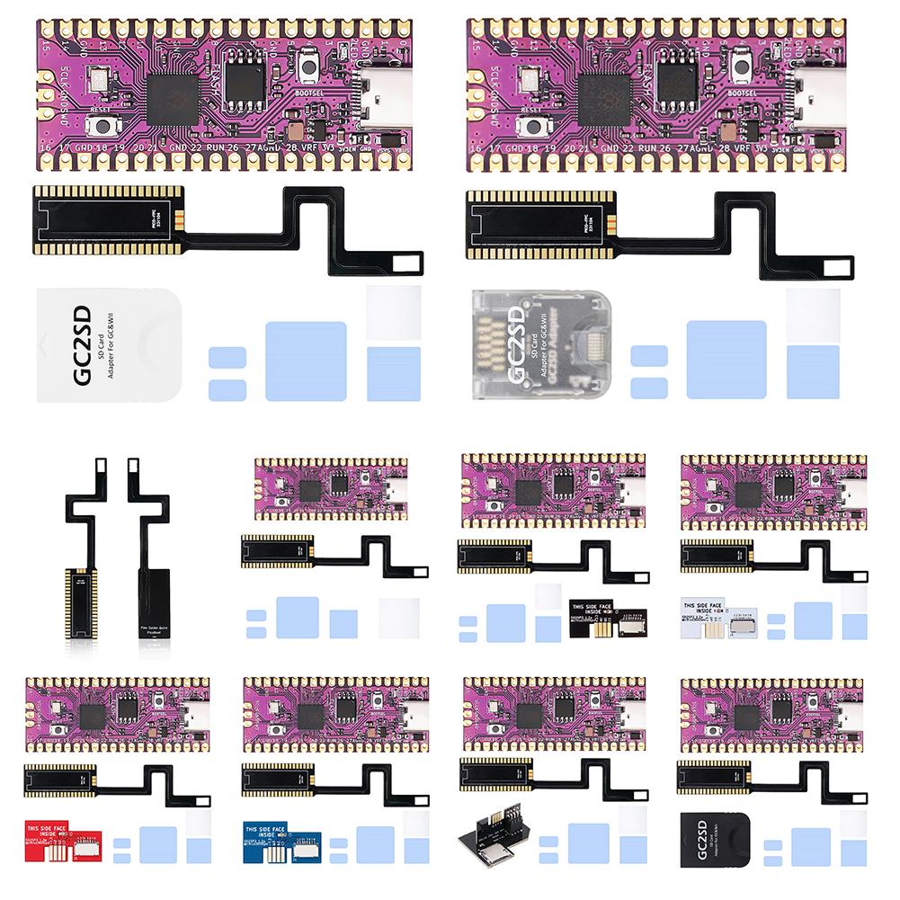 For Raspberry Pi Pico Picoboot FPC Flex Cable with SD2SP2 Adapter GC2SD Card Reader FPC Flex Solder Cable for Retro Game Console
