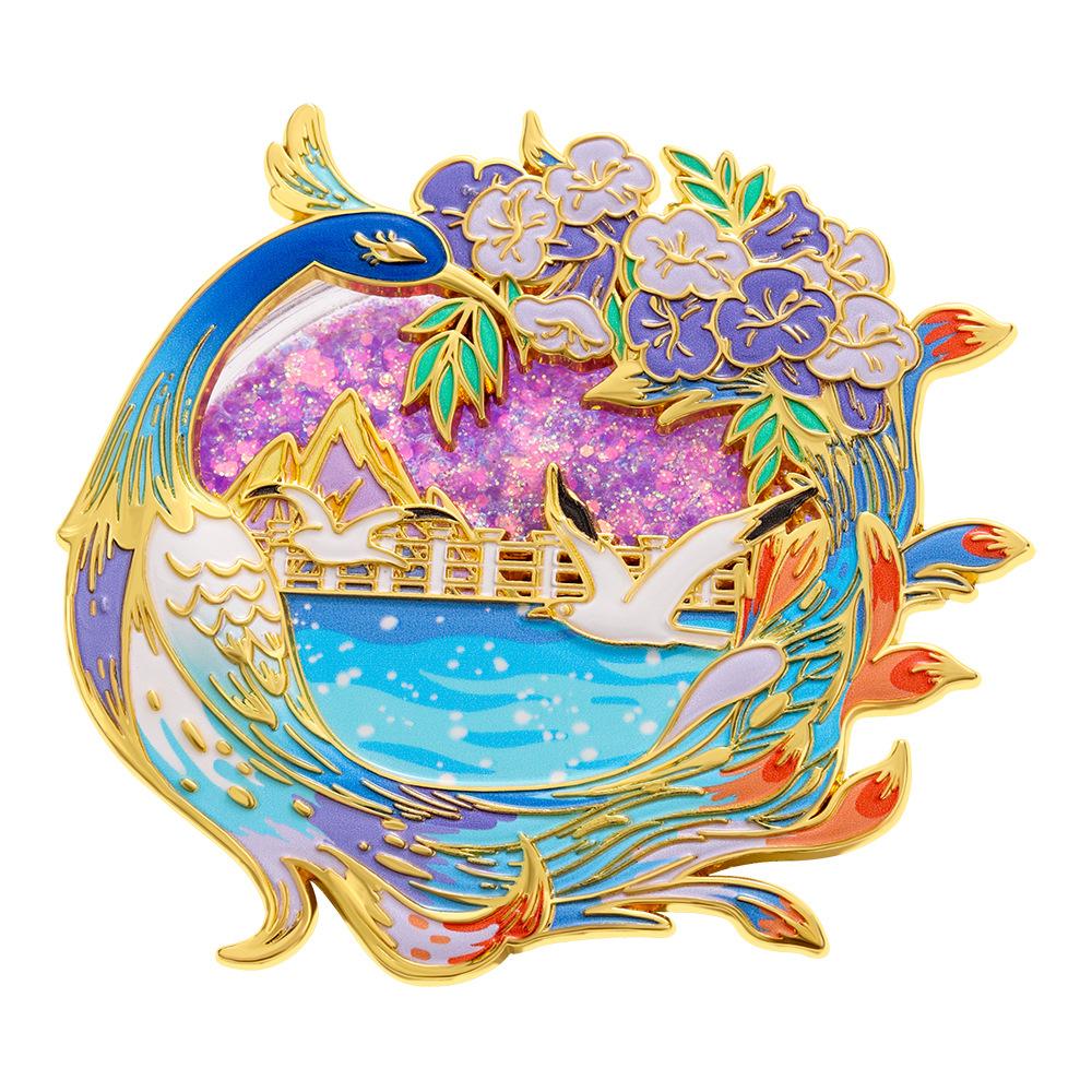 Yunnan merchandise quicksand metal refrigerator sticker magnet strong suction Kunming Internet celebrity clock in tourist attractions souvenirs