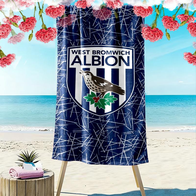 West Bromwich Albion Print Beach Towel Large Soft Quick Dry Towel For Beach Camping Swimming